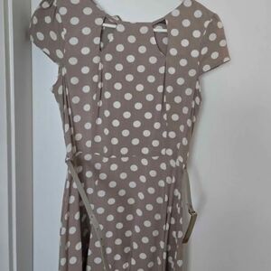 Polka Dot Cap Sleeve Dress